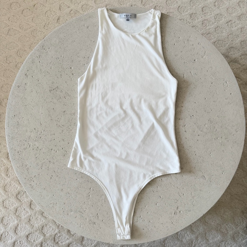 Gaze white bodysuit